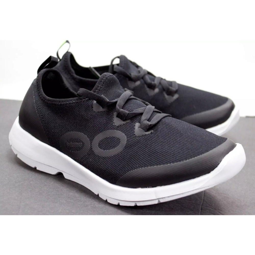 Oofos OOmy Stride Womens Sz US 7 Black Stretch Workout Training Running Sneaker
